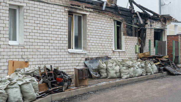 Professional Fire Damage Repair technician working in Pipersville, PA